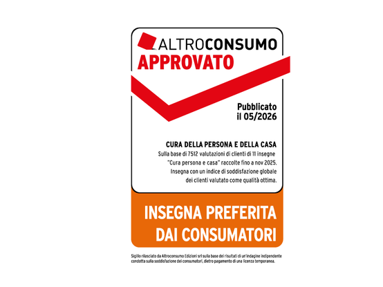 Sigillo altroconsumo insegna preferita dai consumatori